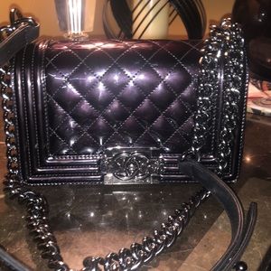 Chanel Small Patent Boy Bag